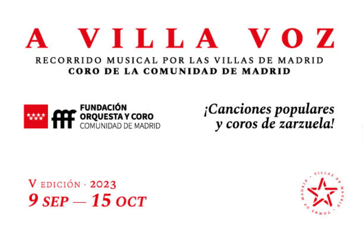 A Villa Voz, a musical journey through the Villas of Madrid