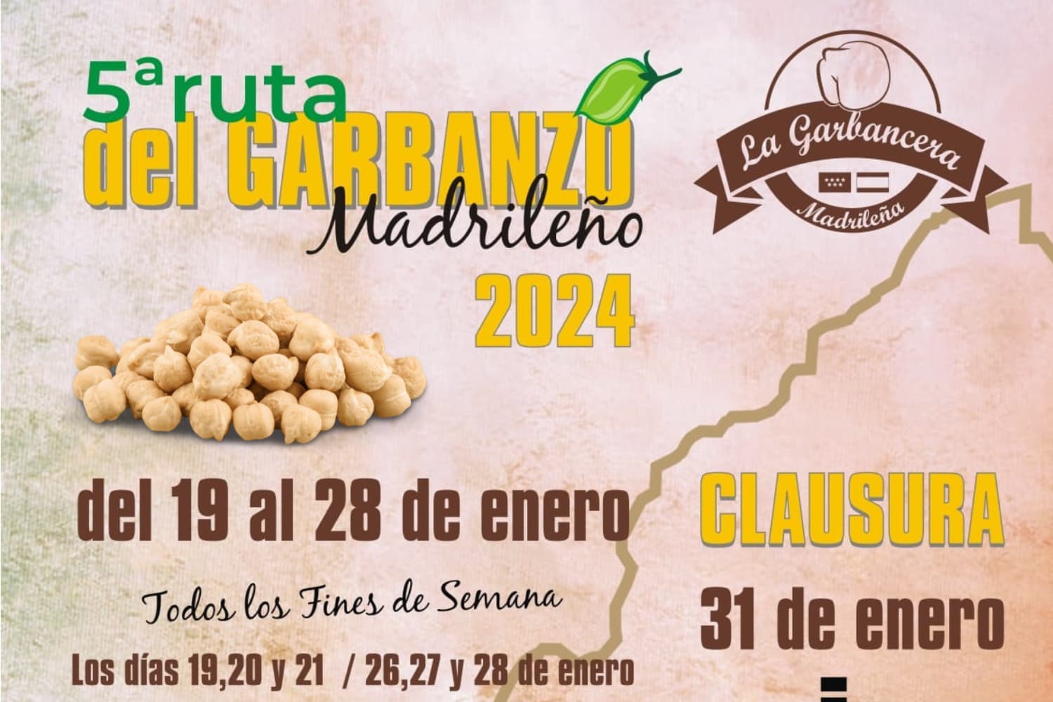 5th Madrid Chickpea Route with Wines from Madrid