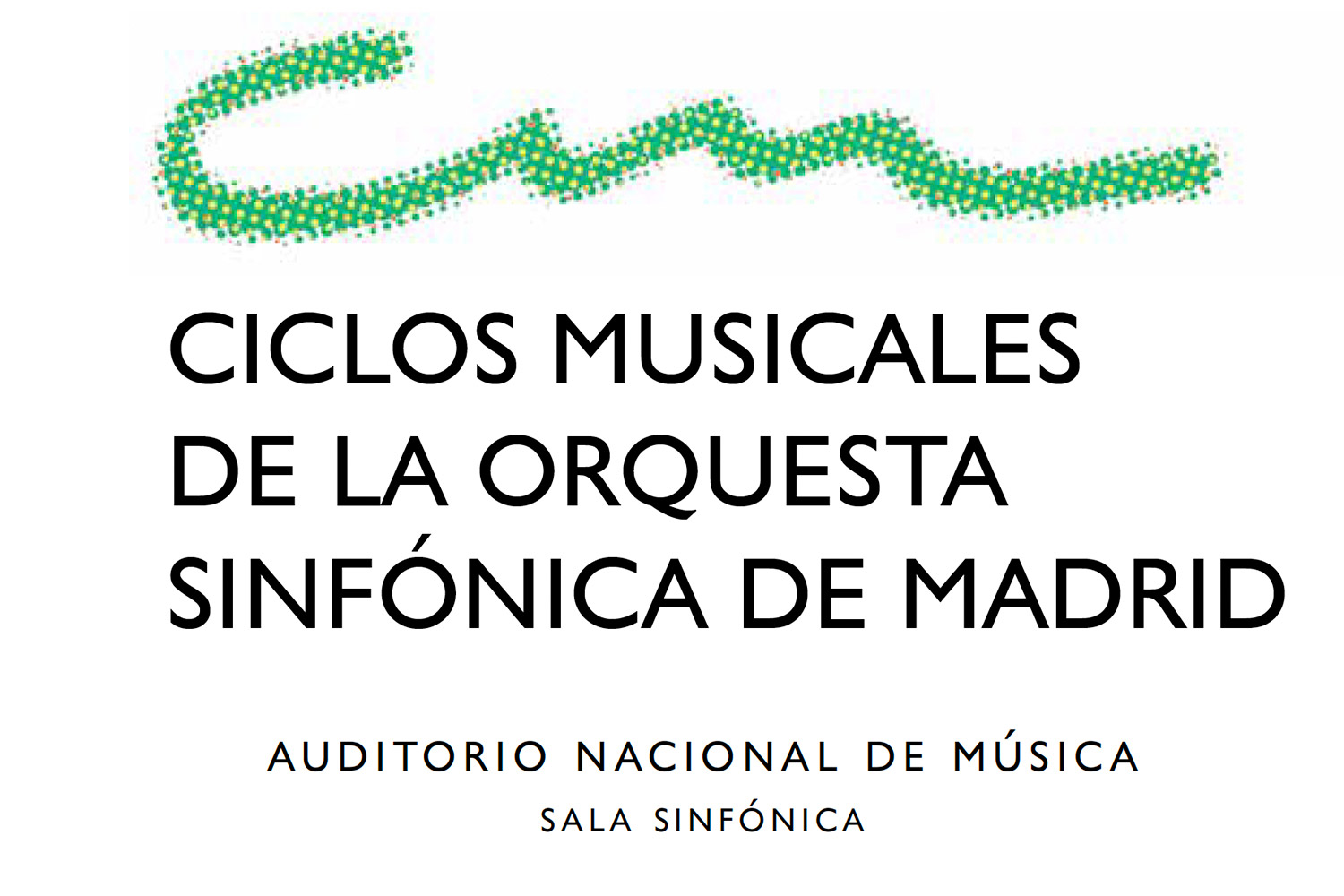 Cartel de la Orquesta Sinfónica de Madrid