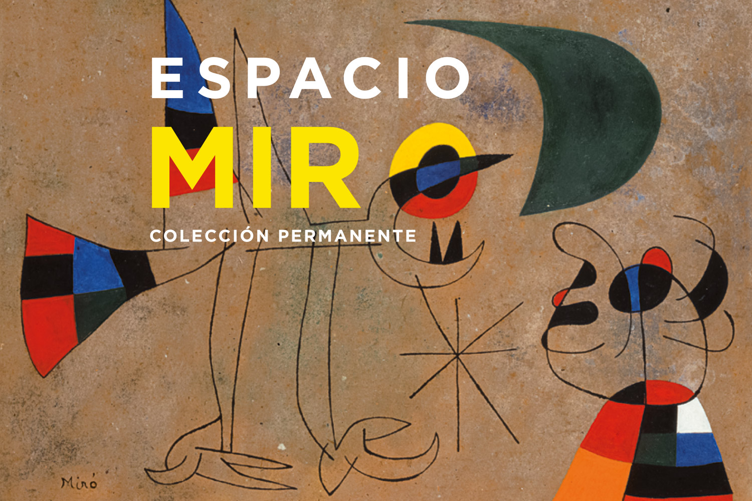 Enter modern art exhibition Espacio Miró