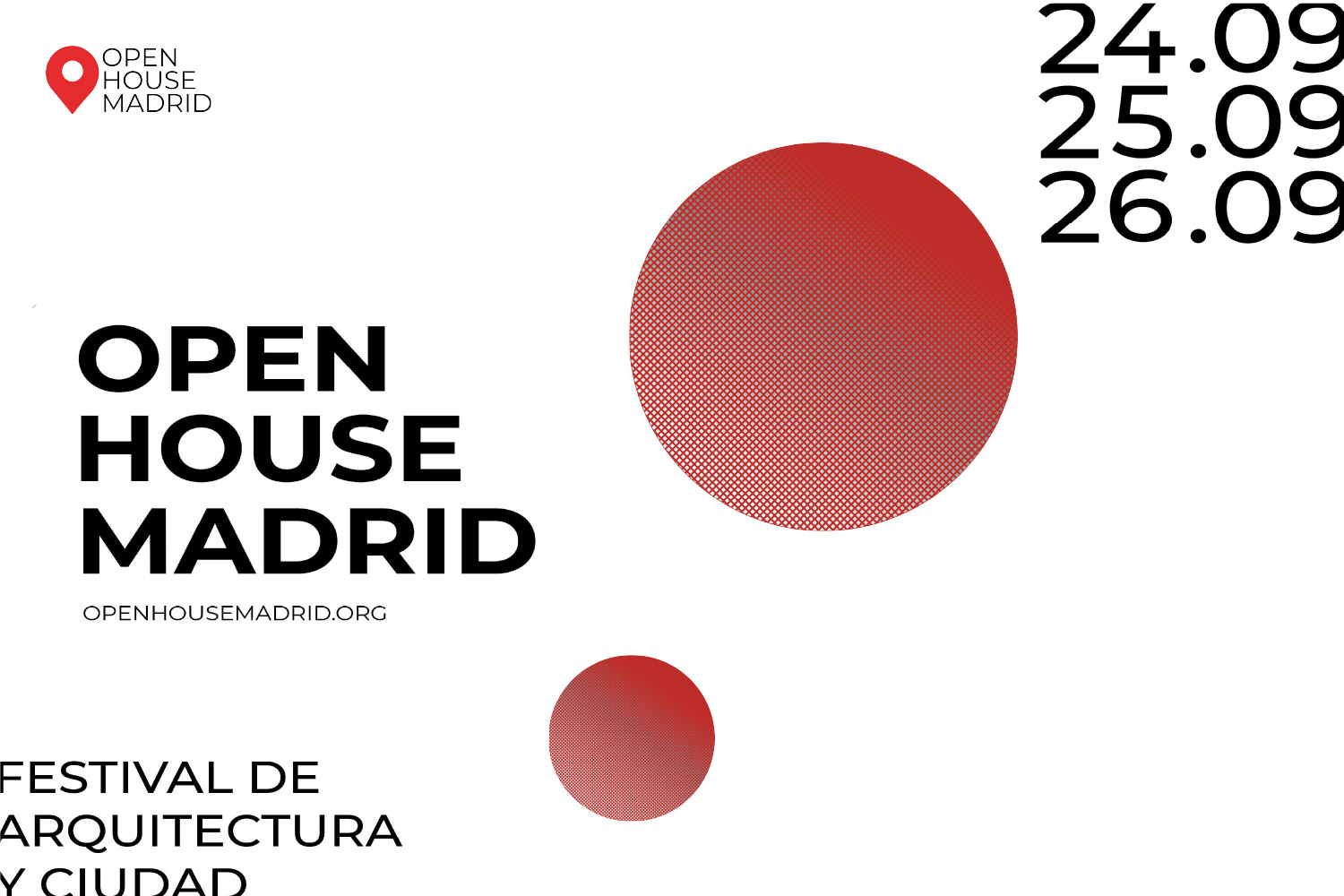 Cartel de Open House Madrid 2021