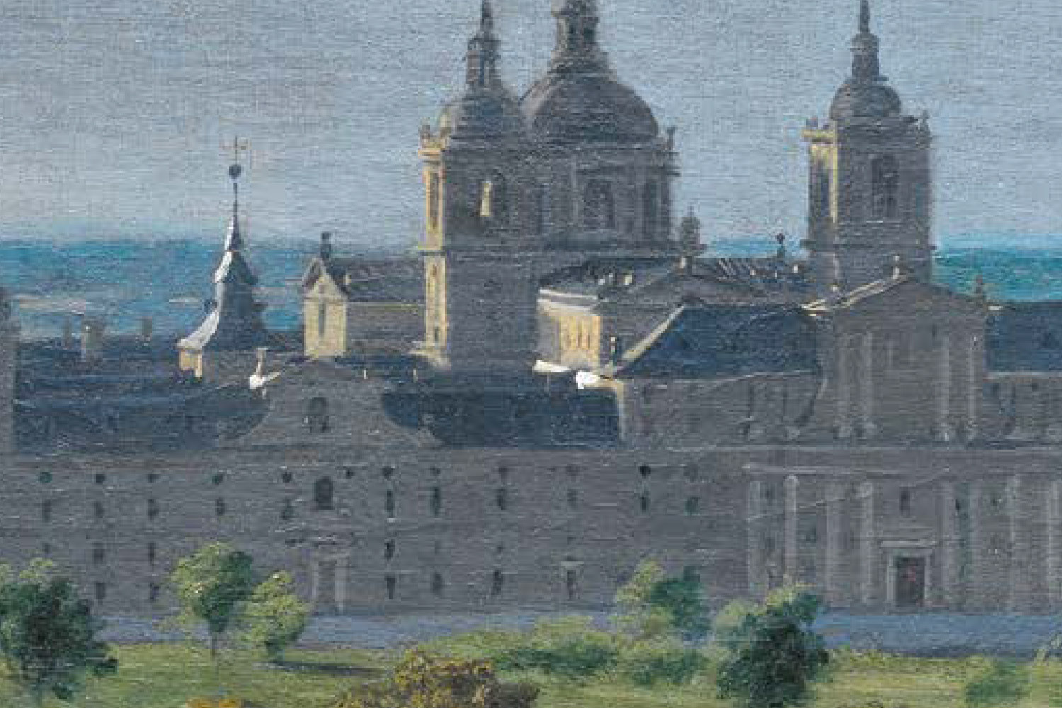 Detail of "View of the Escorial monastery by Michel-Ange Houasse"