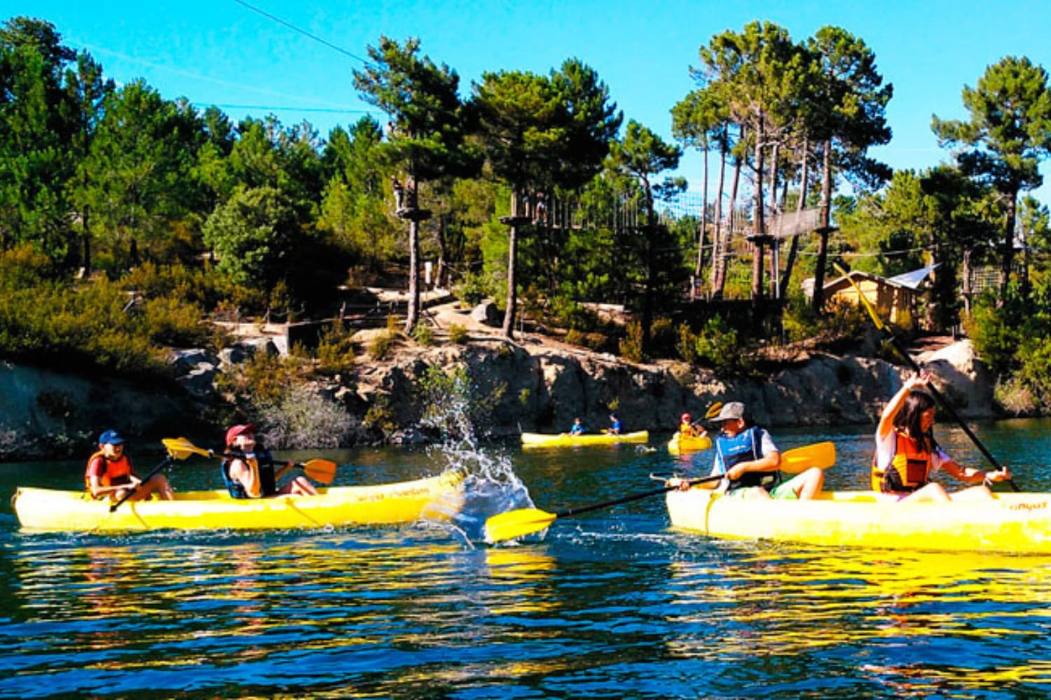 Actividades acuáticas en la Sierra de Madrid