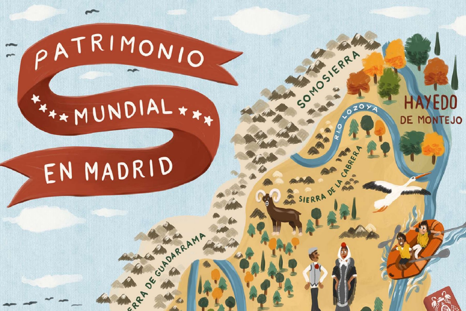 Las Villas y rincones de Madrid, convertidas en ilustraciones