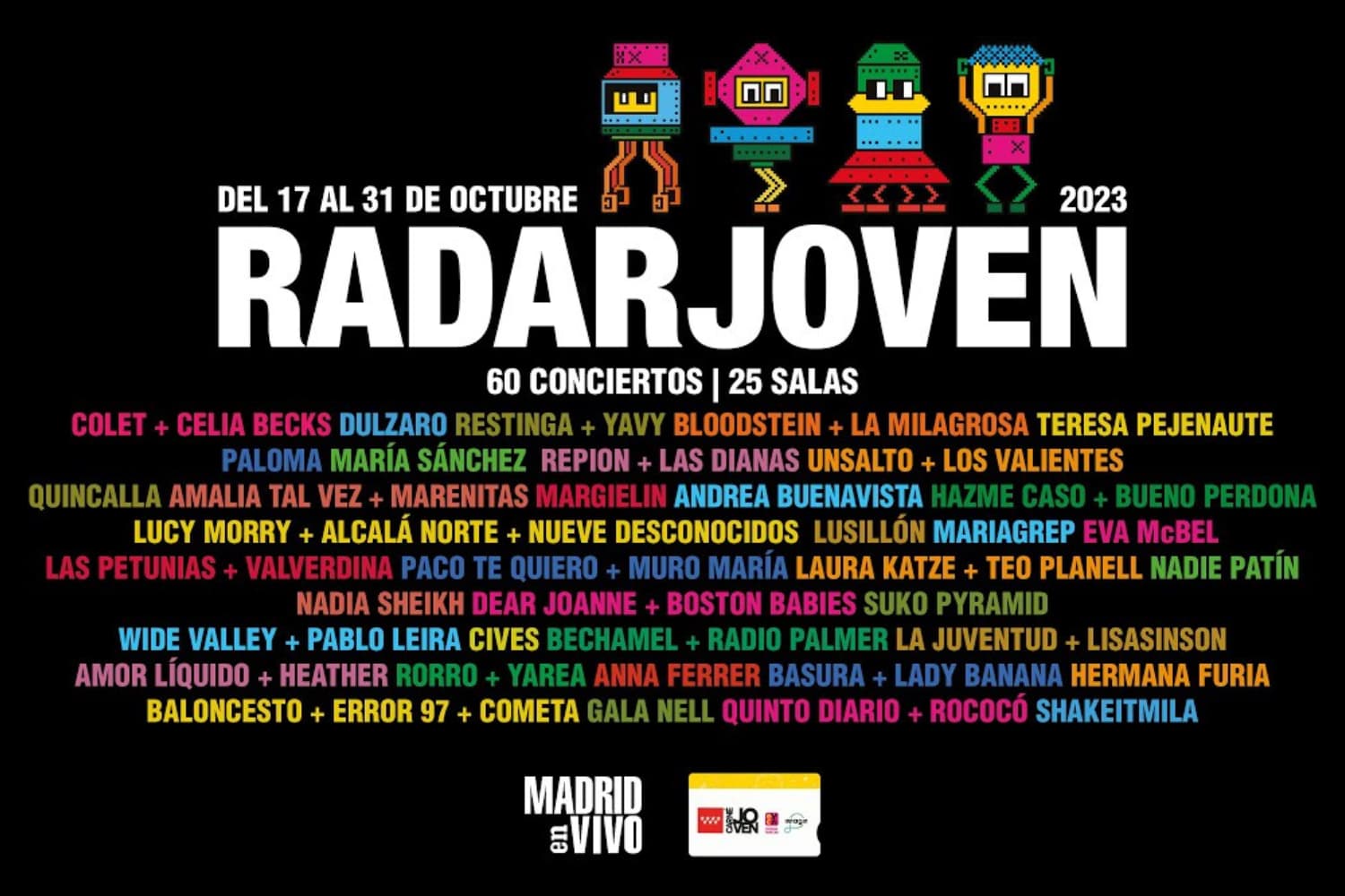 Radar Joven vuelve en su segunda edición con 60 conciertos de artistas y música emergente
